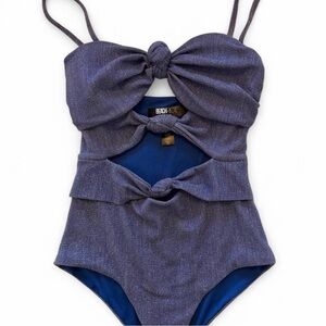 Beach Riot purple Glitter Swimsuit